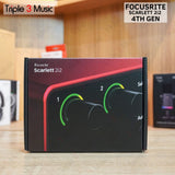 Focusrite Scarlett 2i2 4th Gen USB Audio Interface ORIGINAL RESMI