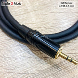 Kabel XLR Female To 3.5mm Male 1m kabel Mic bm800 bm8000 ke Splitter