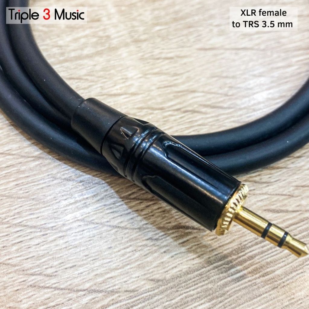 Kabel XLR Female To 3.5mm Male 1m kabel Mic bm800 bm8000 ke Splitter
