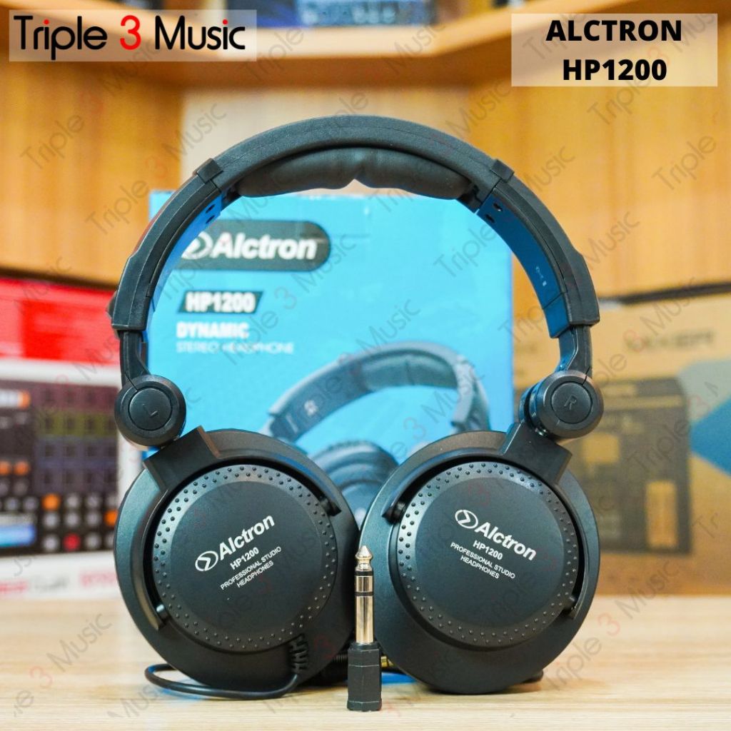 ALCTRON HP1200 HP 1200 Closed monitoring headphone DJ FLAT