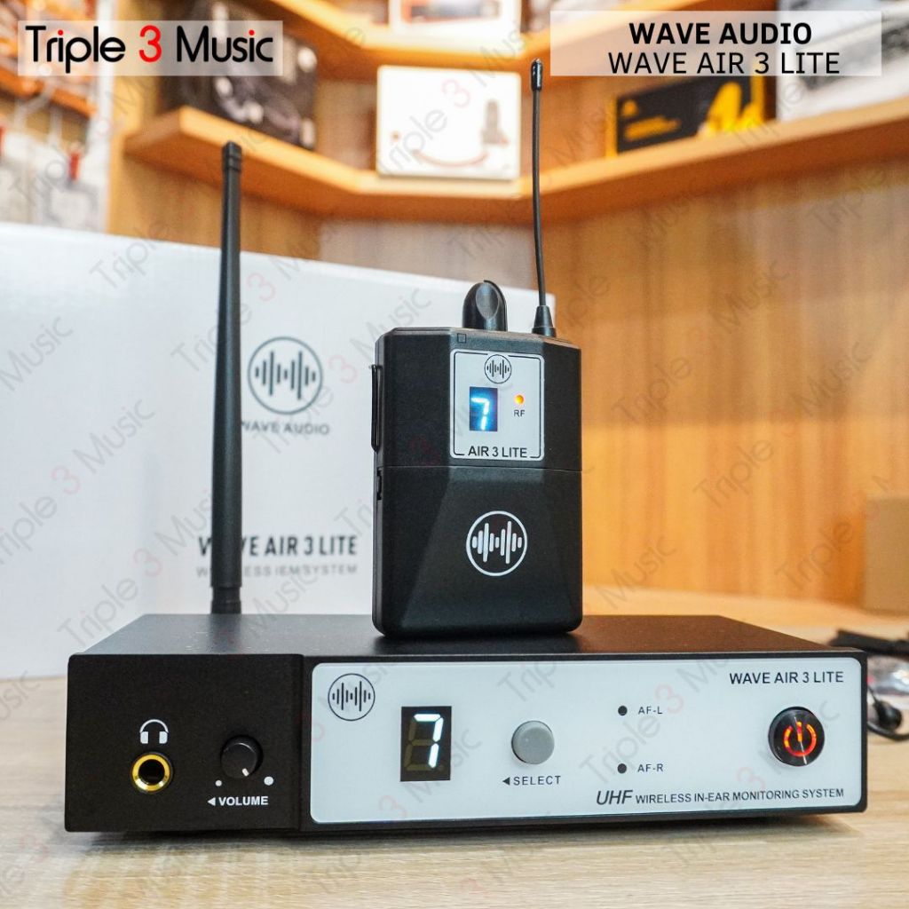 WAVE AIR 3 lite wireless IEM system stage panggung wave audio monitor - 1TX 1RX