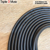 Kabel XLR  Female to Jack TS 6.5 akai OFC JAPAN STANDARD kabel mic dynamic
