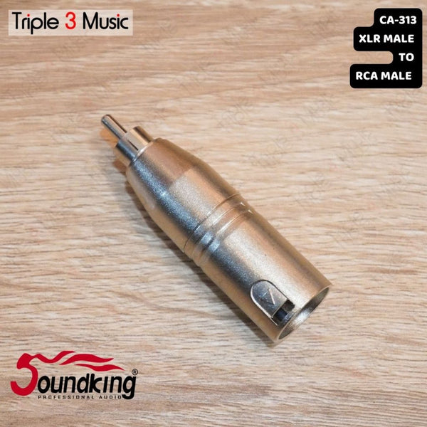 SOUNDKING CA 313 Adapter Converter Konektor XLR MALE TO RCA MALE