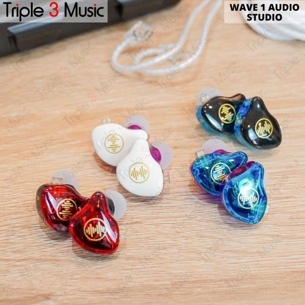 WAVE 1 AUDIO WAVE 1 STUDIO FLAT IEM IN EAR MONITOR PANGGUNG Multi warna single dynamic driver