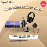 Paket Recording Dolphin sound DS Orca Premium Bundle with Mic+headphone