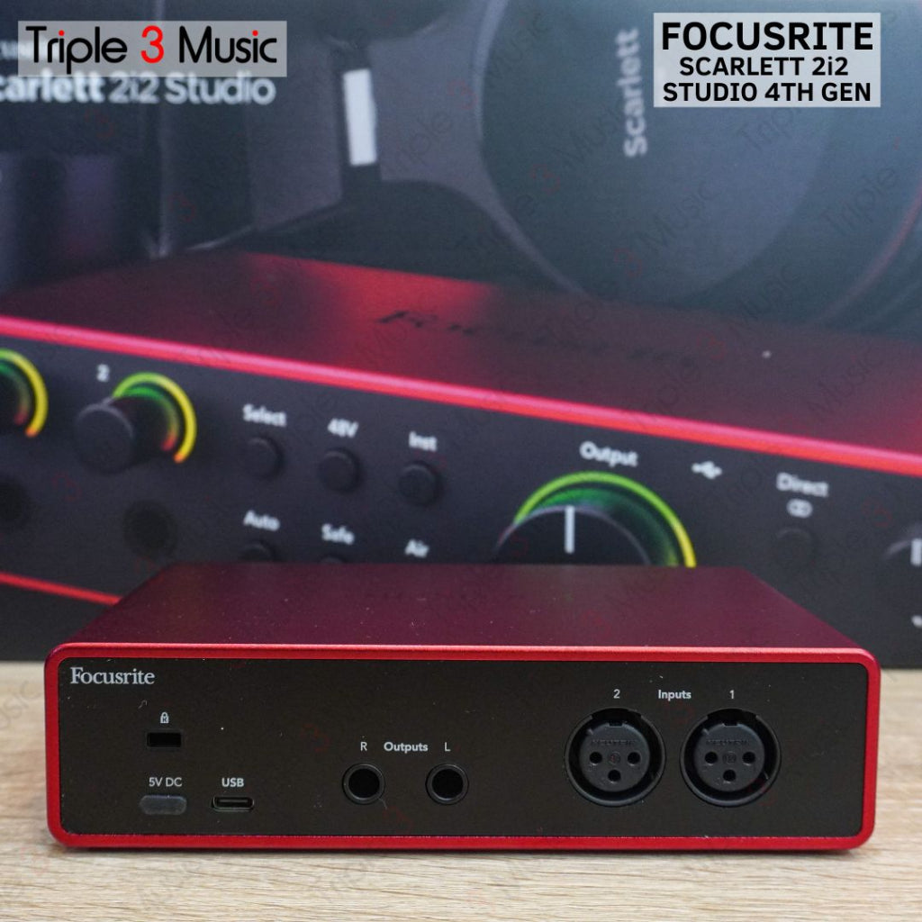Focusrite Scarlett 2i2 Studio 4th Gen Paket recording ORIGINAL