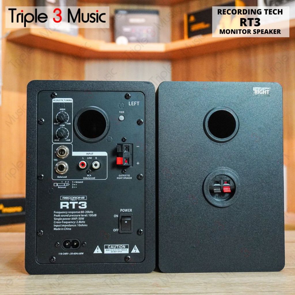 Recording Tech RT3 Speaker Monitor flat