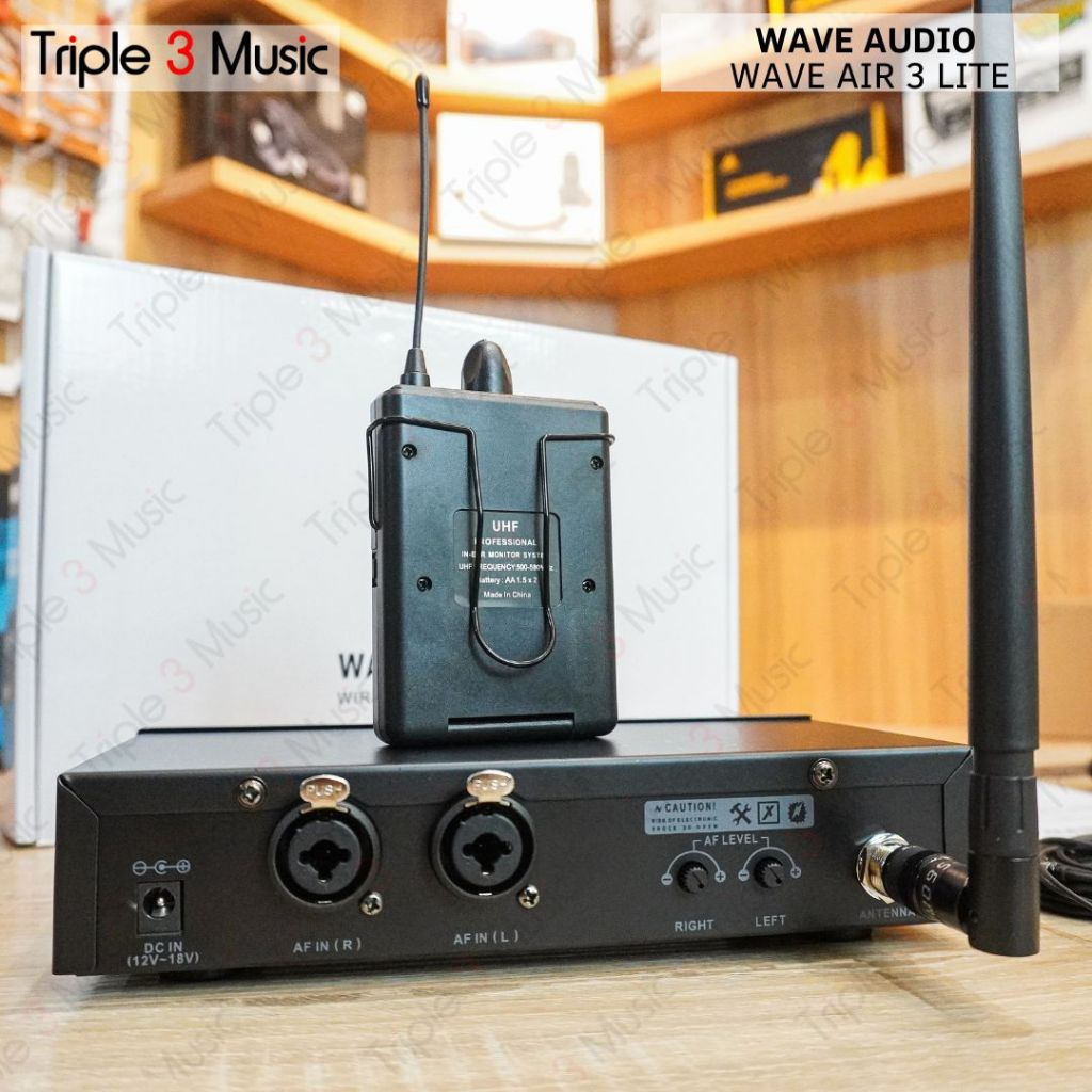 WAVE AIR 3 lite wireless IEM system stage panggung wave audio monitor - 1TX 1RX