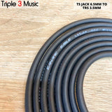 Kabel Ofc Japan Standard jack gitar 6.5 TS Instrument Akai to 3.5mm TRS