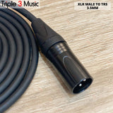 kabel XLR Male to 3.5mm TRS male 2m aux XLR MIXER SOUNDCARD OFC Japan Standard