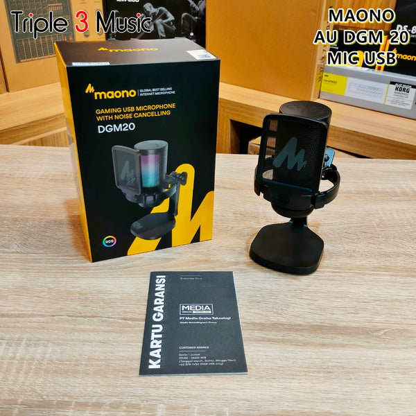 MAONO DGM20 DGM 20 Noise Canceling Condenser MIC USB Gaming RGB Microphone