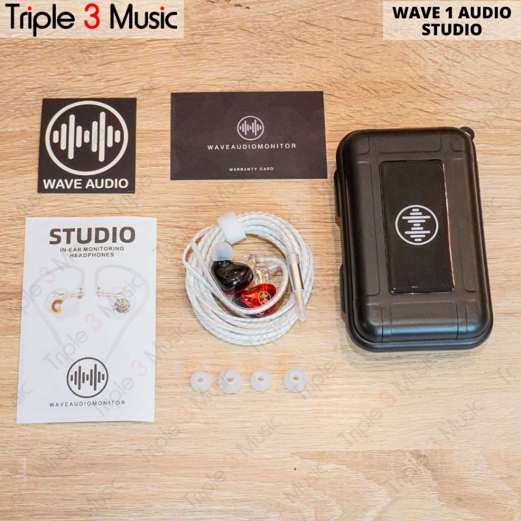 WAVE 1 AUDIO WAVE 1 STUDIO FLAT IEM IN EAR MONITOR PANGGUNG Multi warna single dynamic driver