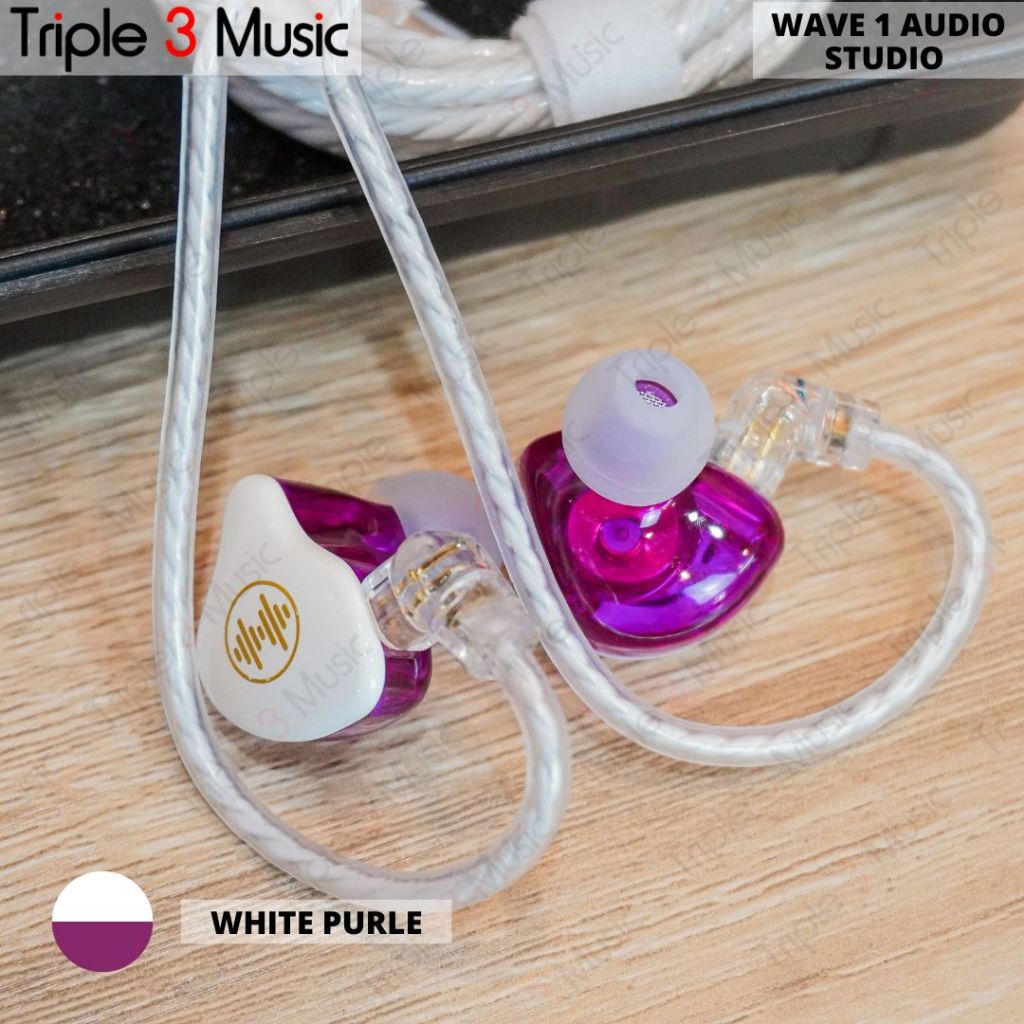 WAVE 1 AUDIO WAVE 1 STUDIO FLAT IEM IN EAR MONITOR PANGGUNG Multi warna single dynamic driver