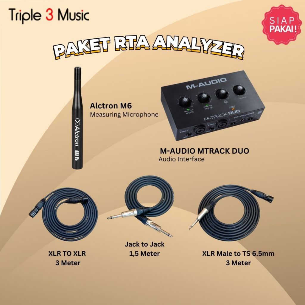 Paket RTA Pengukuran Speaker Real Time Analyzer Soundcard Dolphin Ds orca + Alctron