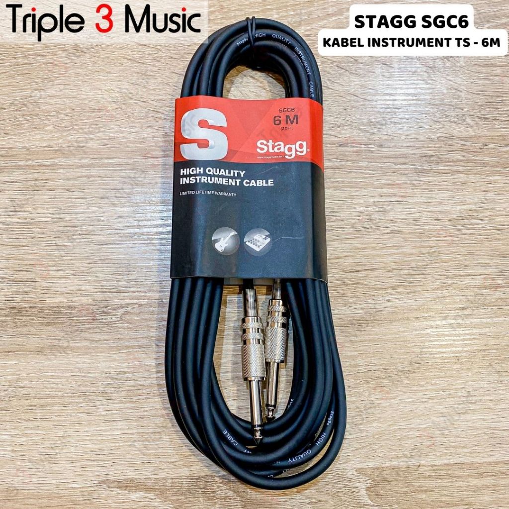 Stagg Cable SGC6, 6M/20ft Instr Cable