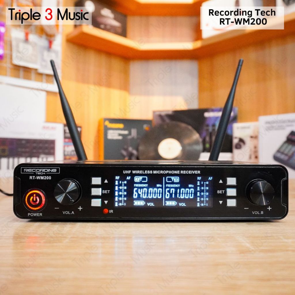 Recording Tech RT-WM200 WM200 WM 200 Mic wireless isi 2 Original