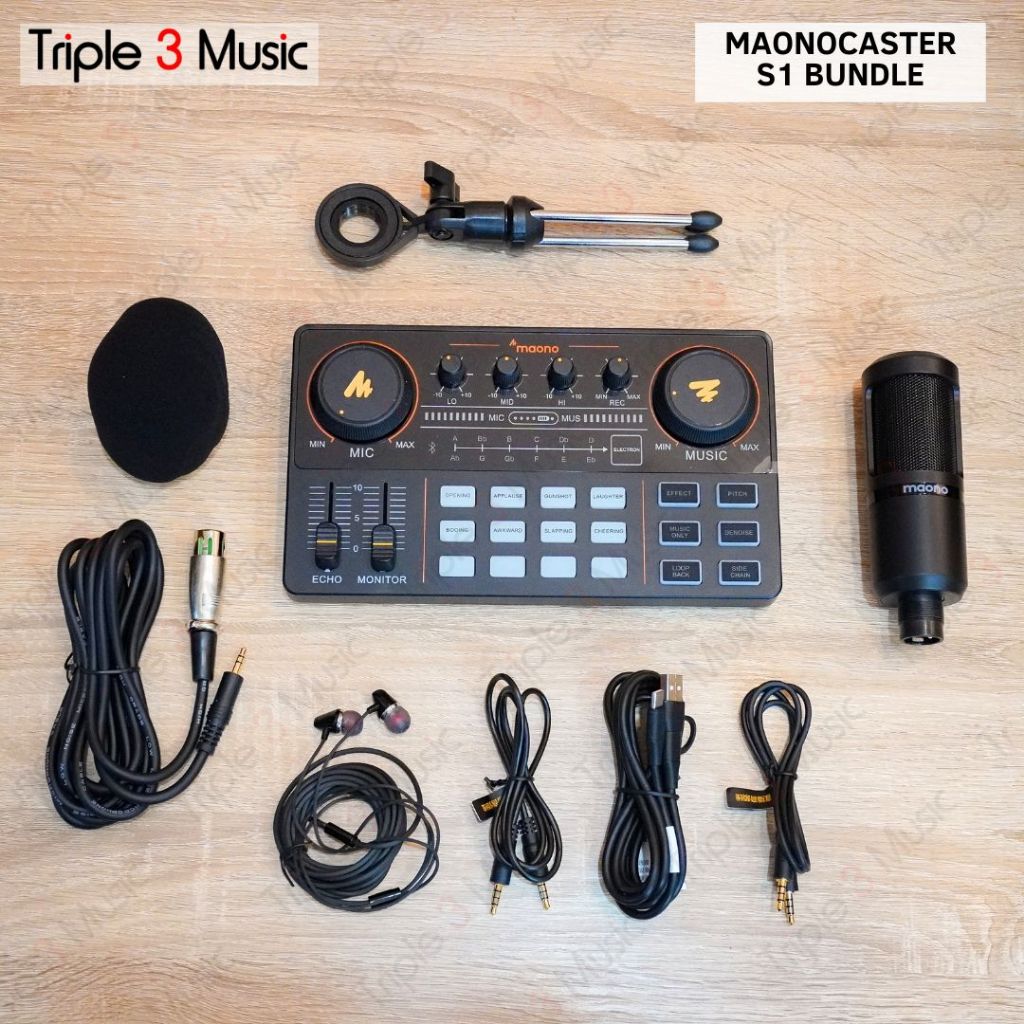 MAONOCASTER Lite Maono AM200 S1 STARTER BUNDLE Paket podcast