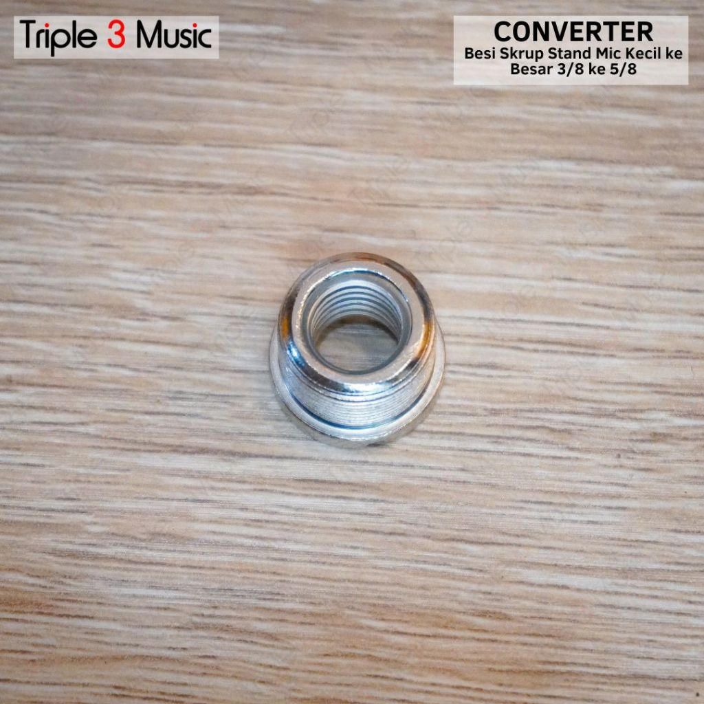 Converter Besi Skrup sekrup Stand Mic Kecil ke Besar 3/8 ke 5/8