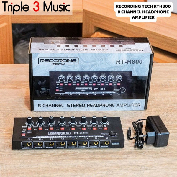 RECORDING TECH RT H800 RTH800 mirip wave ph800 Amply Headphone 8 Channel Amplifier