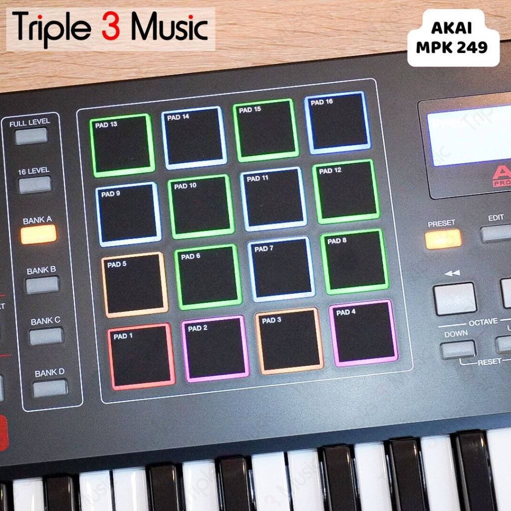 AKAI MPK249 MPK 249 49 keys Semi Weighted Midi Controller Studio premium
