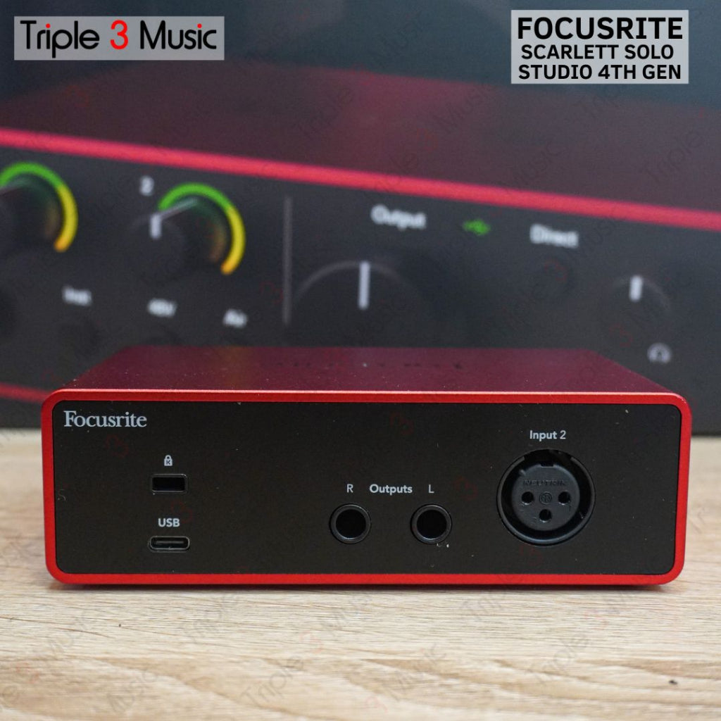 Focusrite Scarlett Solo Studio 4th Gen Paket recording ORIGINAL
