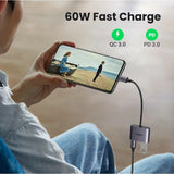 UGREEN 70308 OTG USB C to USB A 3.0 + Usb C CHARGING 60W IP15 FAST