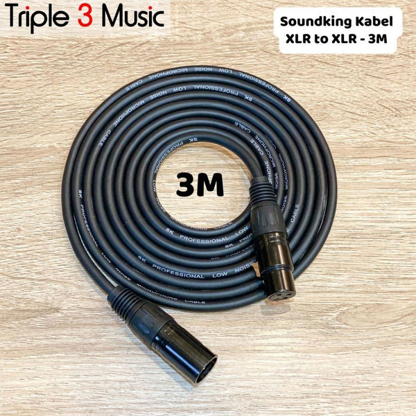 Soundking Kabel Microphone Mic XLR FEMALE TO XLR MALE 3m