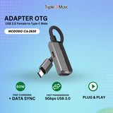 MCDODO CA-2830 CA2830 Adapter OTG sambil charger USB Type C to USB C + USB 3.0 5Gbps Charging PD 60W
