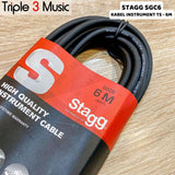 Stagg Cable SGC6, 6M/20ft Instr Cable