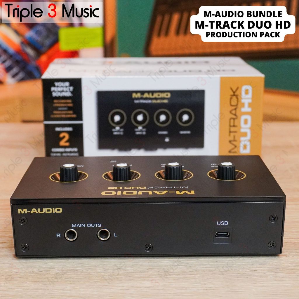M-Audio M-Track Mtrack Duo HD Producer Pack PAKET RECORDING