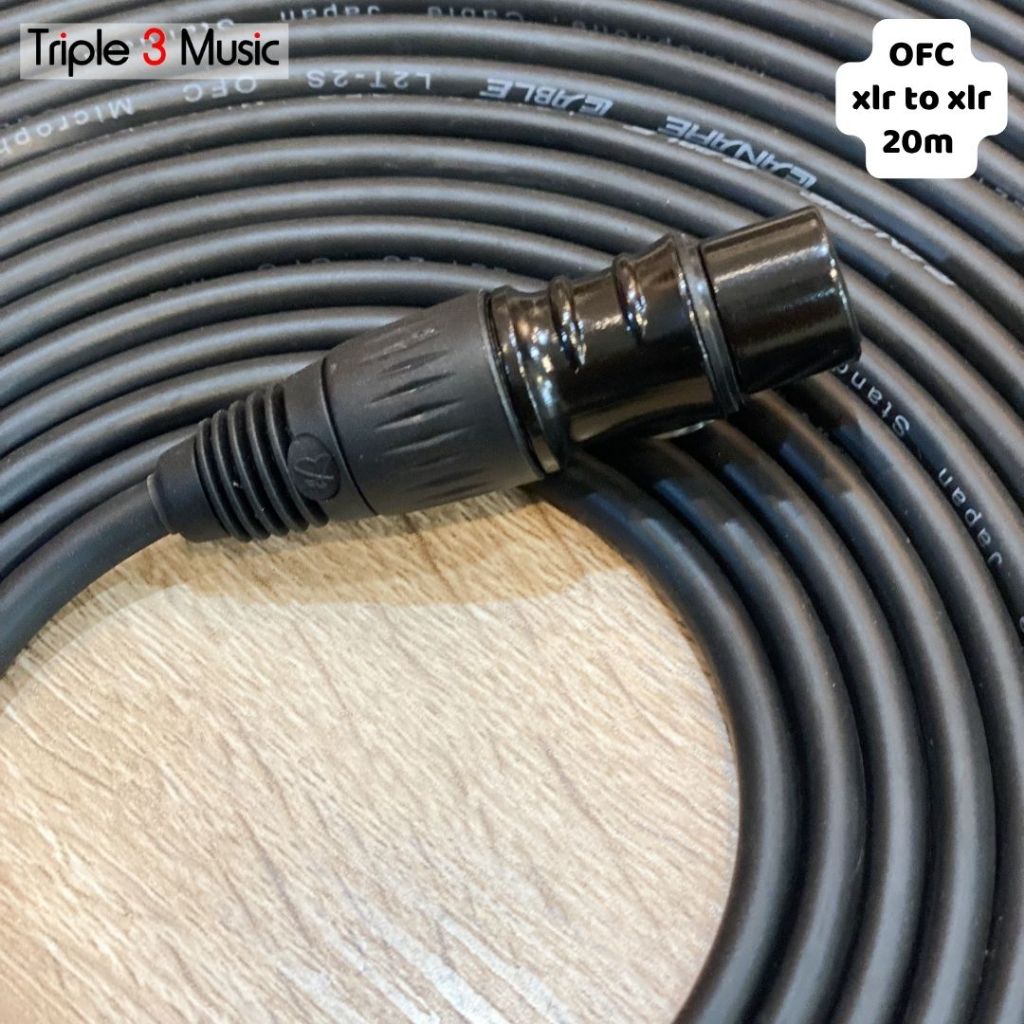 Kabel microphone XLR male to XLR female  20m OFC Japan Standard
