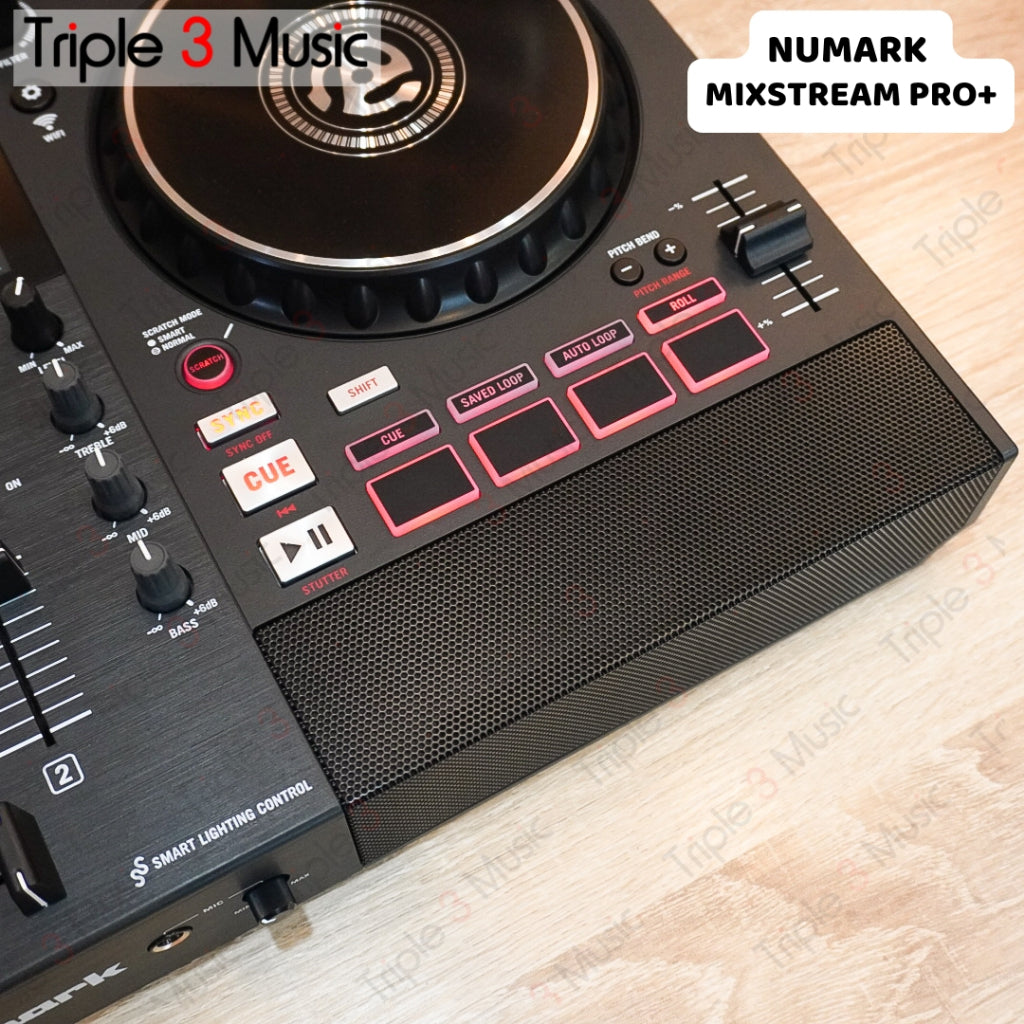Numark Mixstream Pro Plus + 2-deck Standalone DJ Controller DJ controller pakai flashdisk