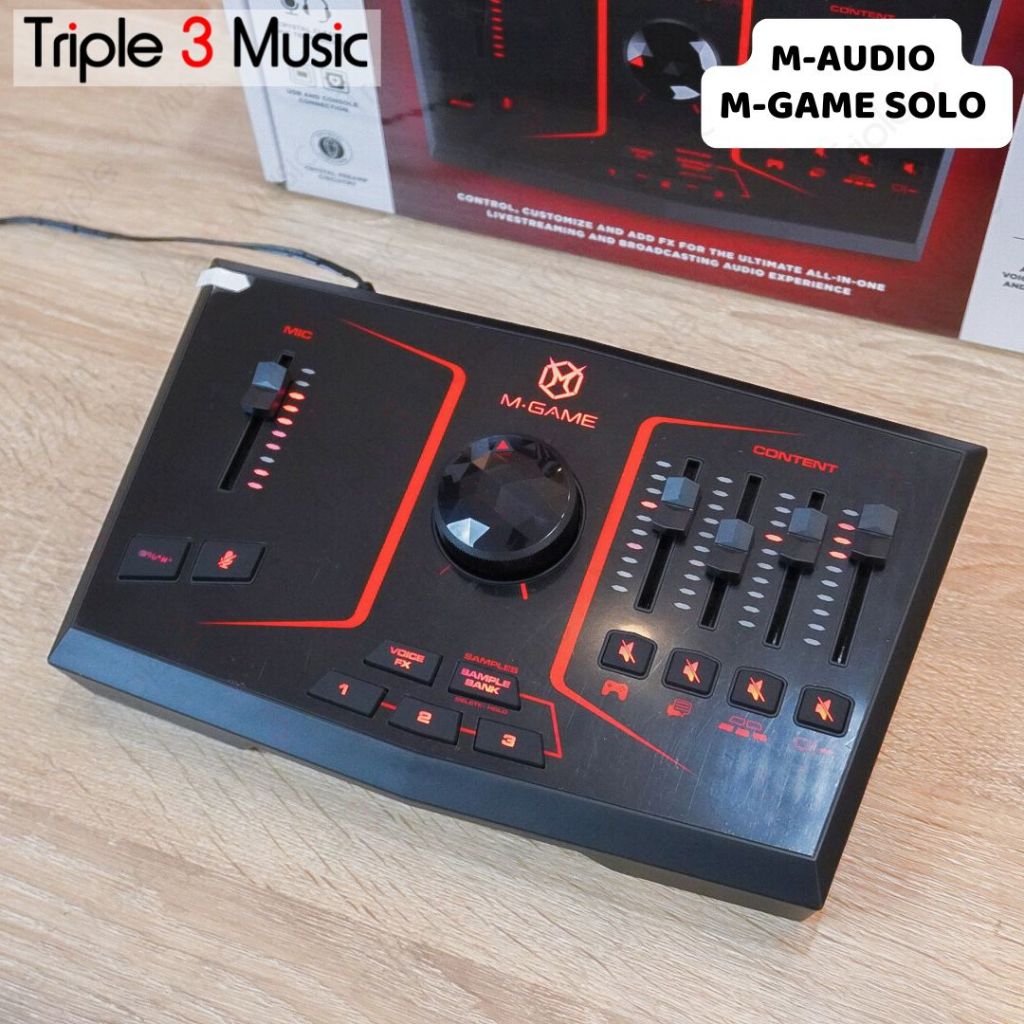 M-AUDIO M-Game Solo LIVE Streaming gaming karaoke Mixer audio