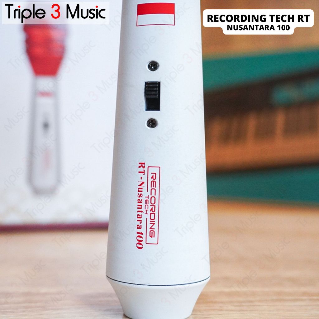 RECORDING TECH RT NUSANTARA 100 mic microphone dynamic merah putih