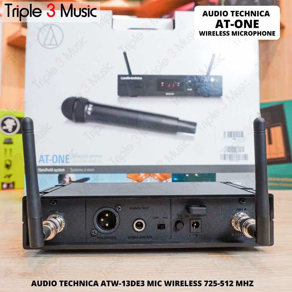 Audio Technica ATW 13DE3 Mic wireless handheld 1 mic wireless