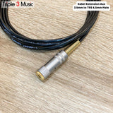 Kabel OFC Extension Perpanjangan IEM in ear monitor Headphone aux 3.5 to 6,5 Premium extension