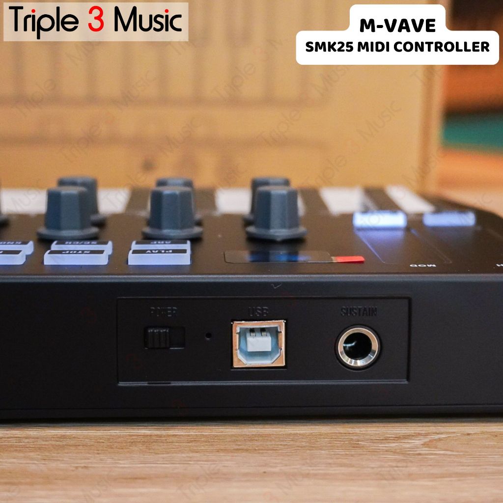 M-VAVE MVAVE SMK 25 SMK25 Midi Keyboard Controller 25 Keys