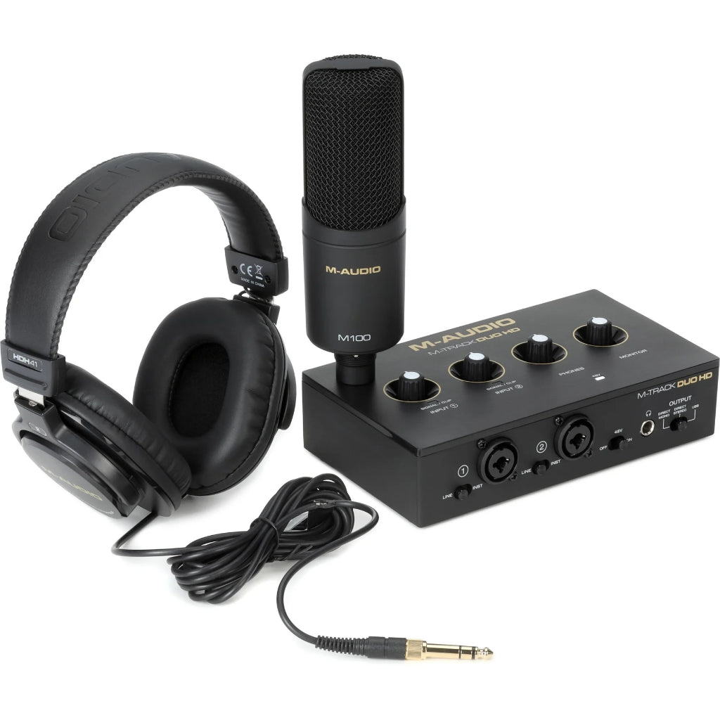 M-Audio M-Track Mtrack Duo HD Producer Pack PAKET RECORDING
