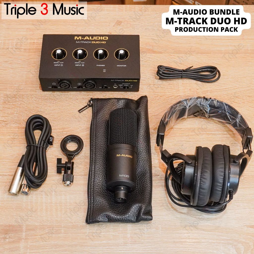 M-Audio M-Track Mtrack Duo HD Producer Pack PAKET RECORDING
