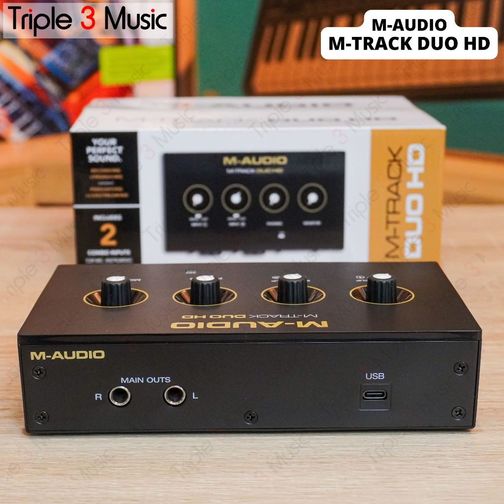 M-AUDIO M-TRACK DUO HD 2 in 2 out audio interface USB C 192 khz