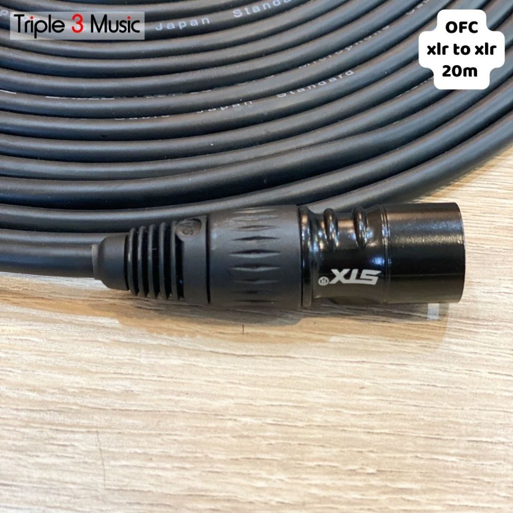 Kabel microphone XLR male to XLR female  20m OFC Japan Standard