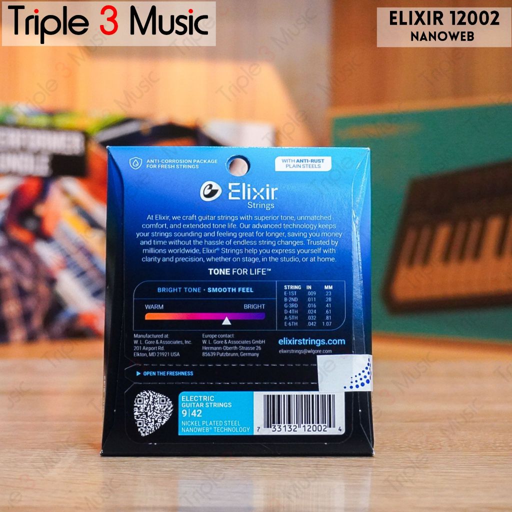 Elixir 12002 09-42 Nanoweb senar gitar elektrik ORIGINAL