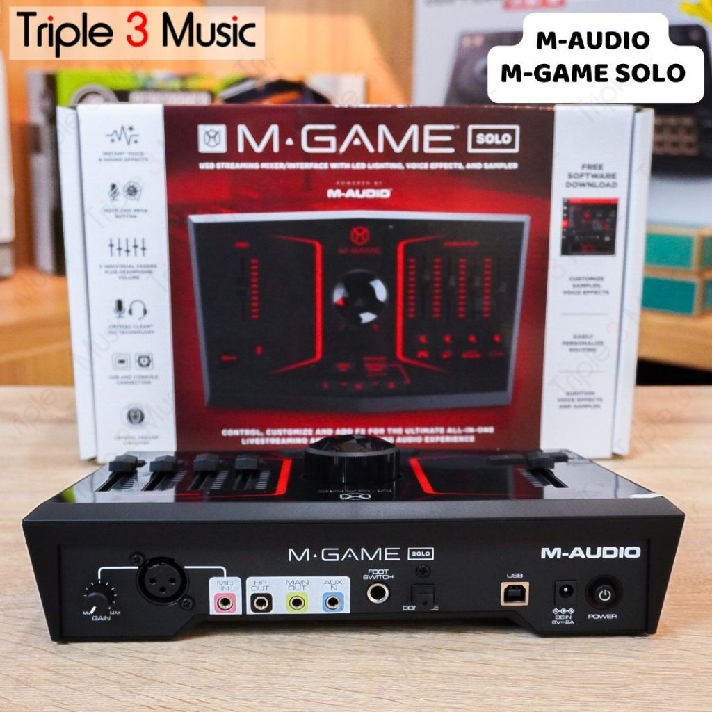 M-AUDIO M-Game Solo LIVE Streaming gaming karaoke Mixer audio
