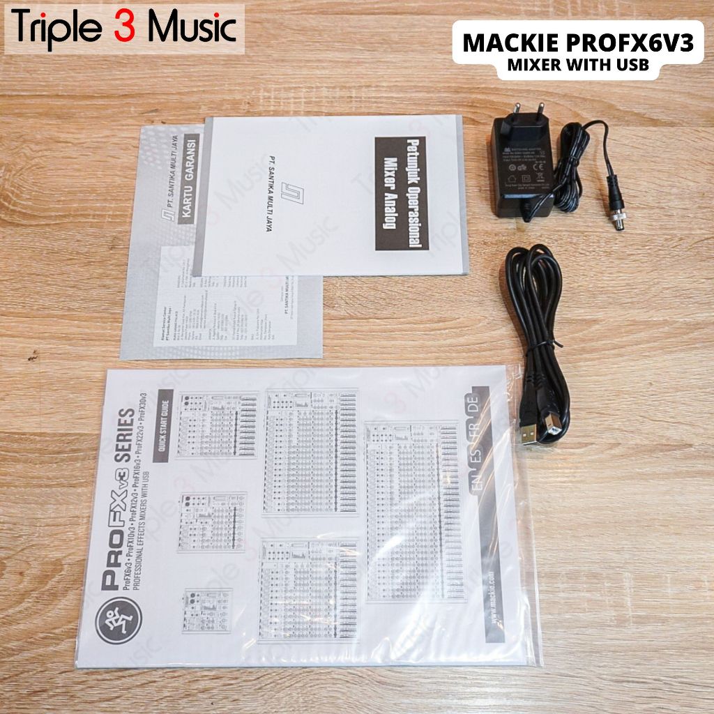 Mackie ProFX6v3 Pro FX 6 v3 6-channel Mixer with USB and Effects