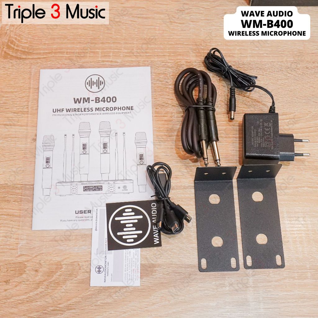 WAVE WM B400 WM-B400 PREMIUM 4 MIC WIRELESS HANDHELD