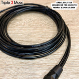 OFC kabel splitter kabel sequencer splitter 3.5 male to dual Female TRS