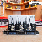 WAVE WM C400 WM-C400 premium 4 Mic Clip on wireless microphone