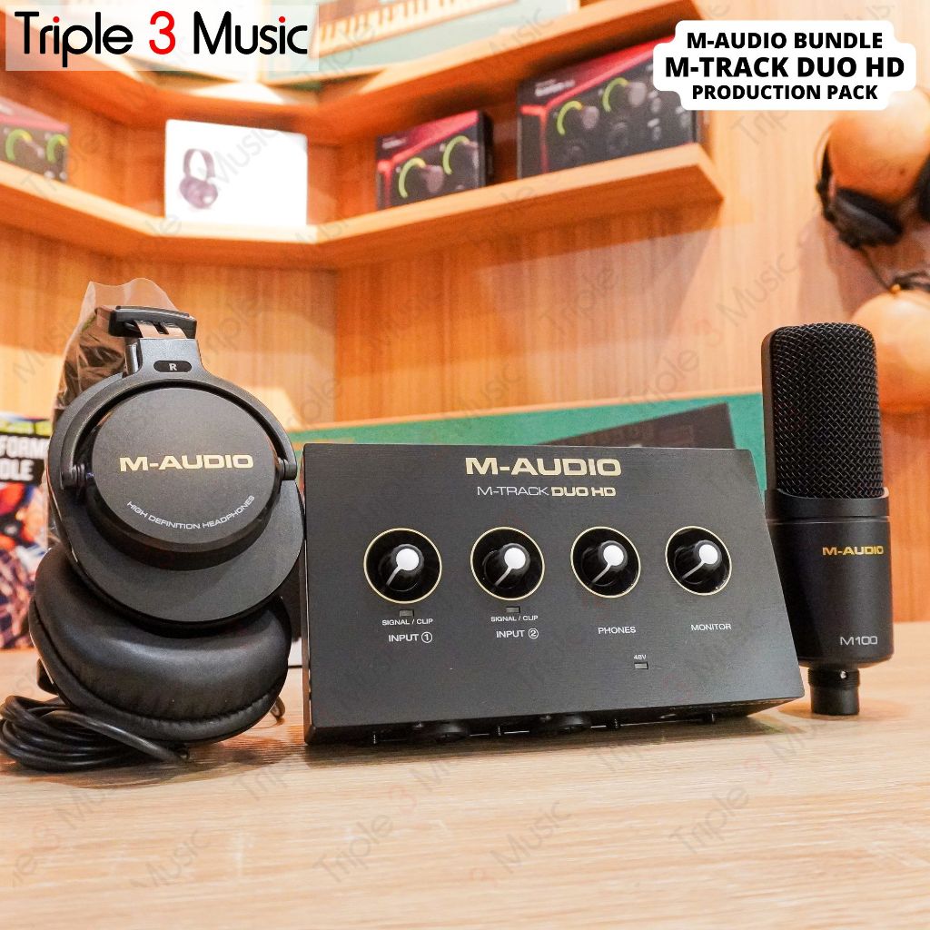 M-Audio M-Track Mtrack Duo HD Producer Pack PAKET RECORDING