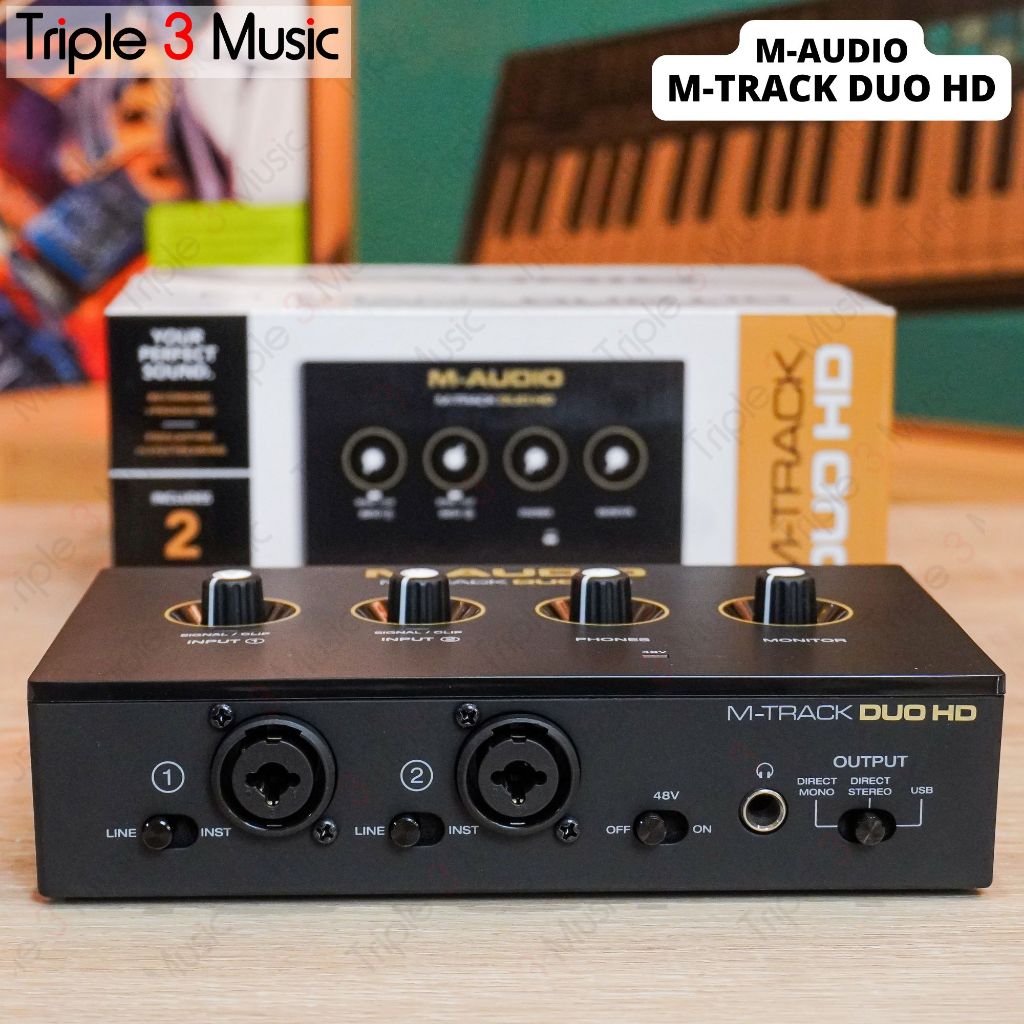 M-AUDIO M-TRACK DUO HD 2 in 2 out audio interface USB C 192 khz