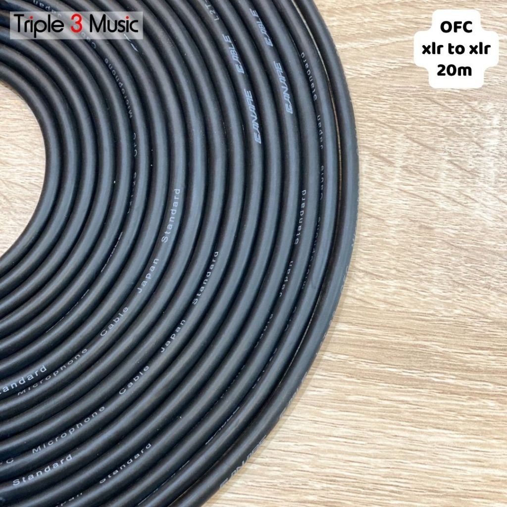 Kabel microphone XLR male to XLR female  20m OFC Japan Standard
